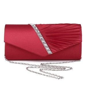Red Studed Clutch Purse - Date night Purse